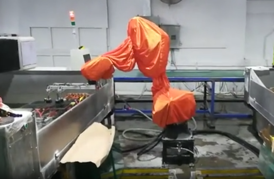robot with the protective suits