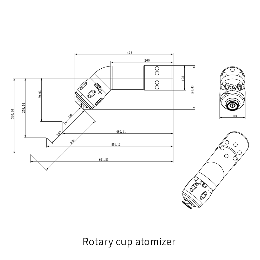 obrotowy atomizer kubkowy